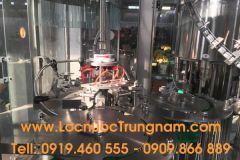 Dây chuyền chiết rót, đóng chai 3 trong 1 tự động - Chai Nước tinh khiết