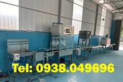 Dây chuyền chiết rót và đóng nắp bình 20 lít  sử dụng cho nhiều loại bình và nắp bình  