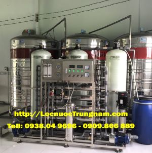 Hệ thống lọc nước tinh khiết - Sản xuất nước đóng chai, đóng bình 2000 Lit/h