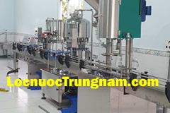 Máy sục rửa chiết rót đóng nắp tự động chai Pet nhựa với nước tinh khiết, nước ion kiềm Alkaline